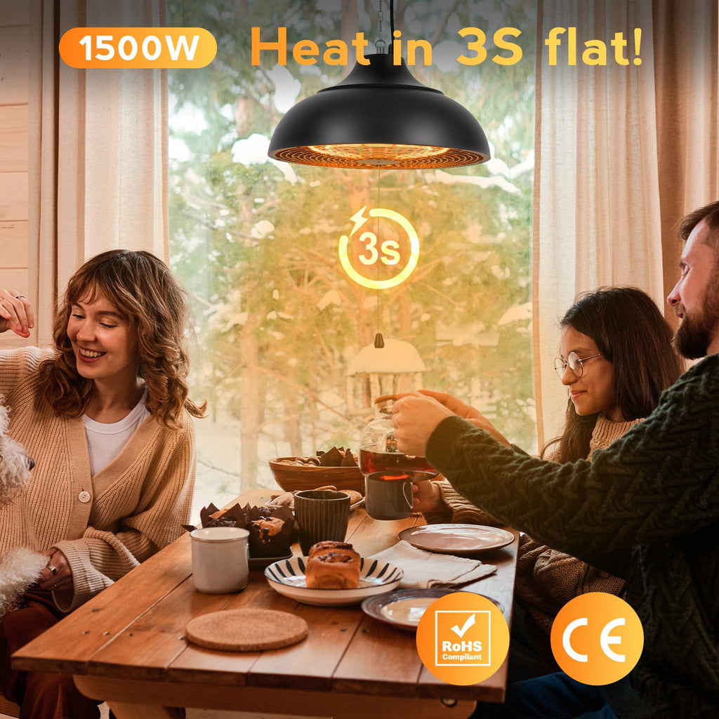 Vexon Outdoor Electric Patio Heater 1500W