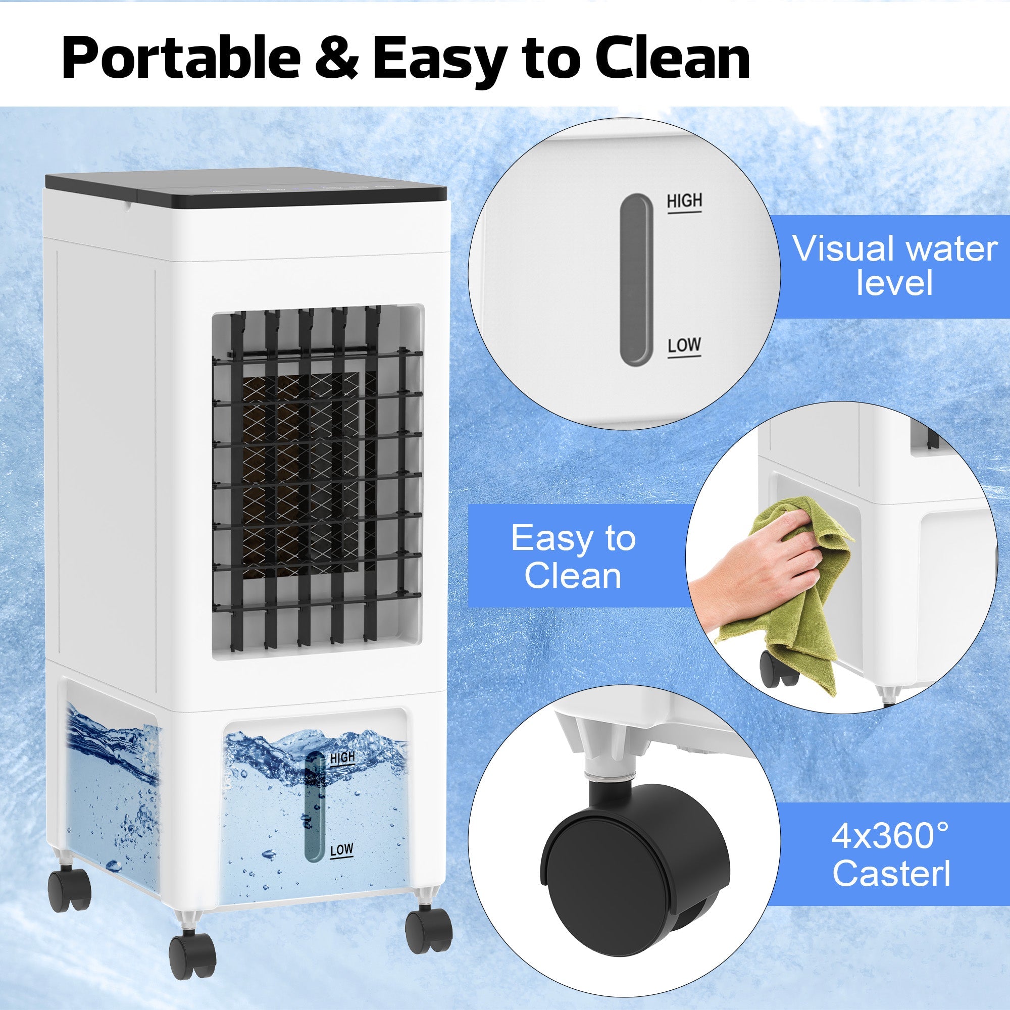Vexon 3-in-1 Portable Air Cooler with Water Tank