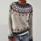 Nordic Fair Isle Sweater | Traditional Floral Pattern VexonGear