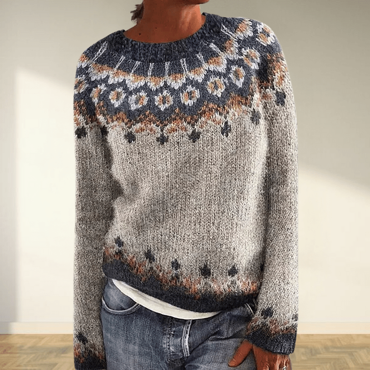 Nordic Fair Isle Sweater | Traditional Floral Pattern VexonGear