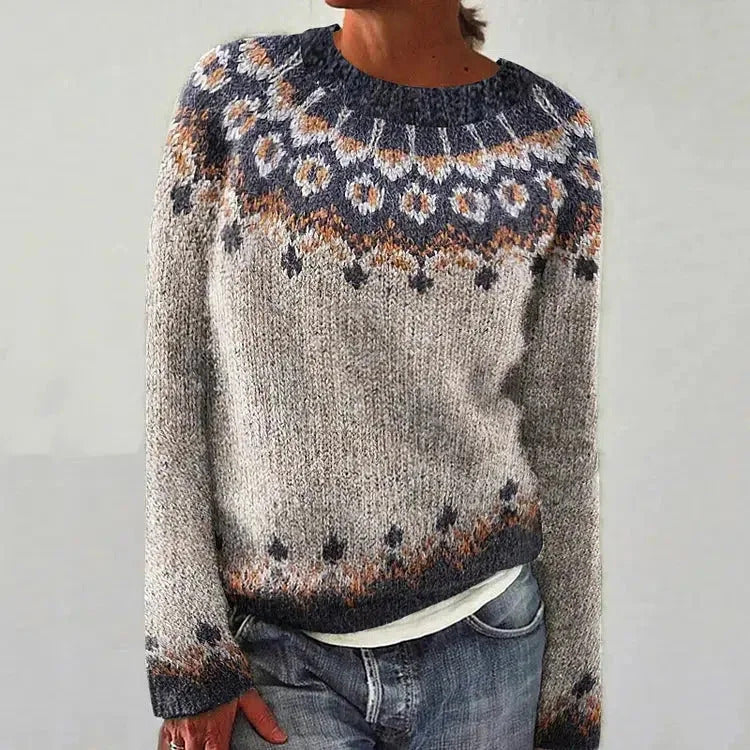 Nordic Fair Isle Sweater | Traditional Floral Pattern VexonGear