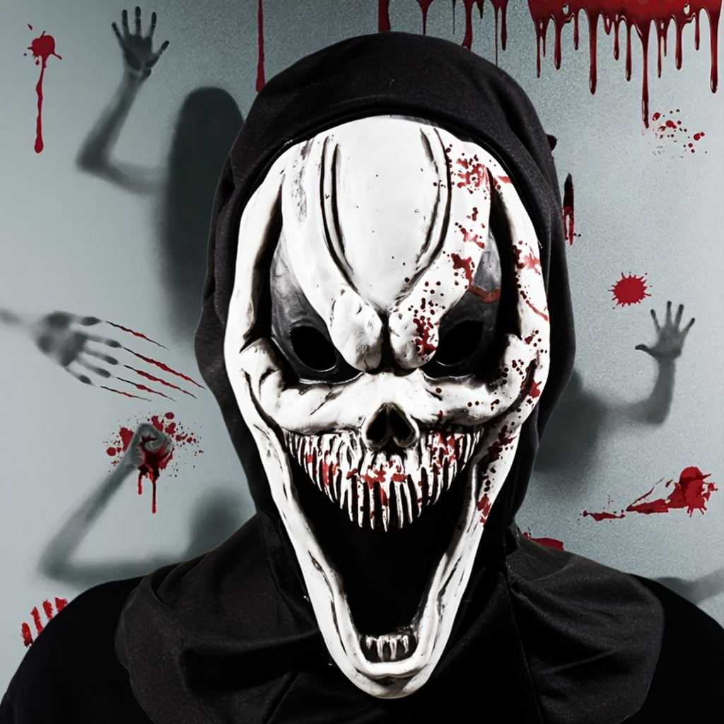 Halloween Skull Mask | Full Head Design with Hood VexonGear