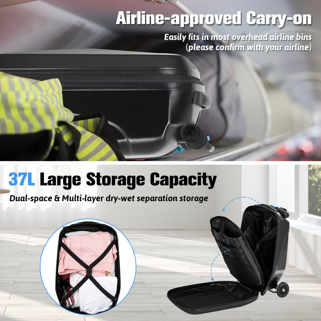 Vexon Foldable Hardshell Scooter Suitcase