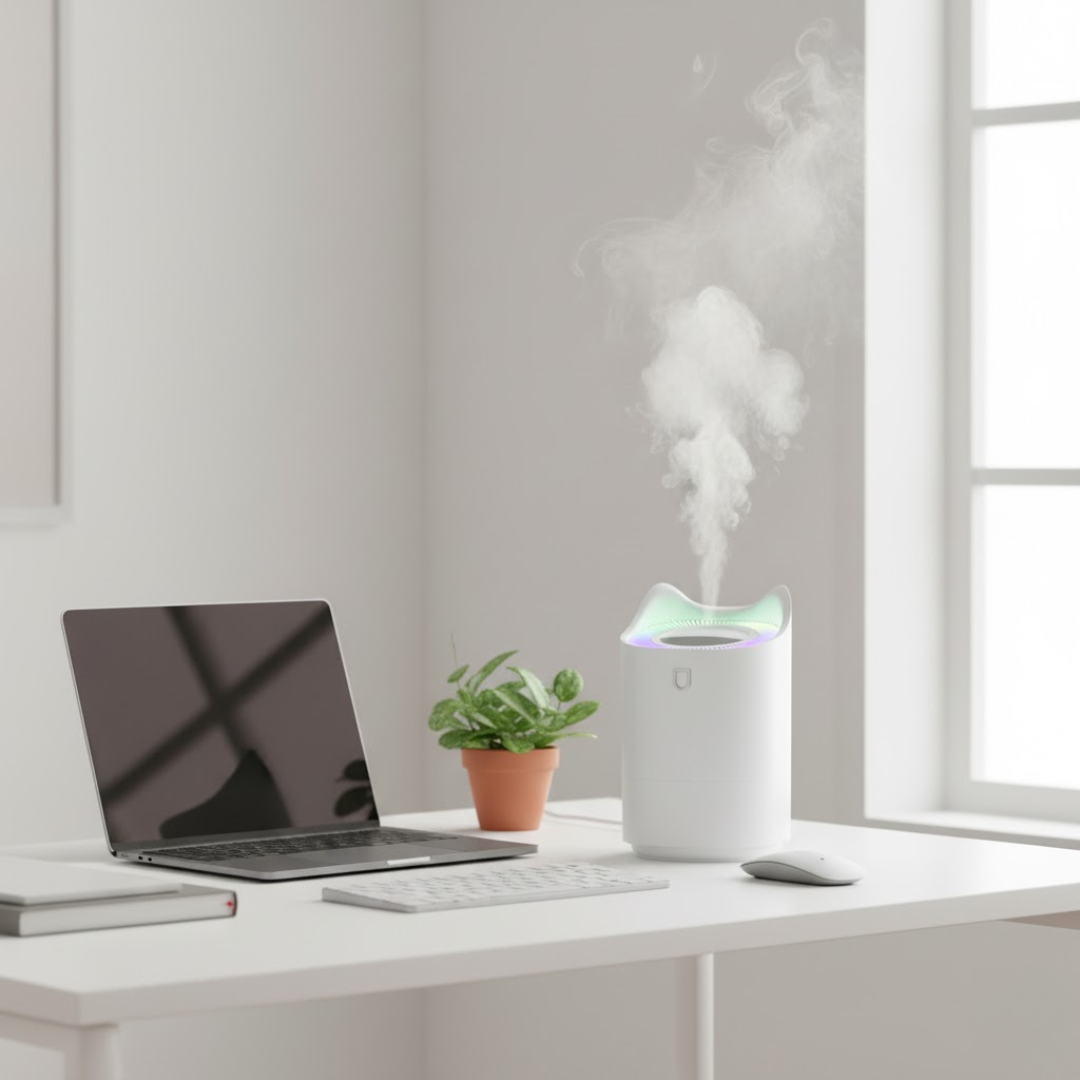 Ultrasonic Humidifier Energy Efficient Low Noise Multiple Mist Modes Indoor Use
