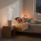 Ultrasonic Humidifier Energy Efficient Low Noise Multiple Mist Modes Indoor Use