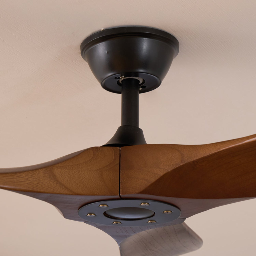 Lorenna Wooden Ceiling Fan with Remote Control