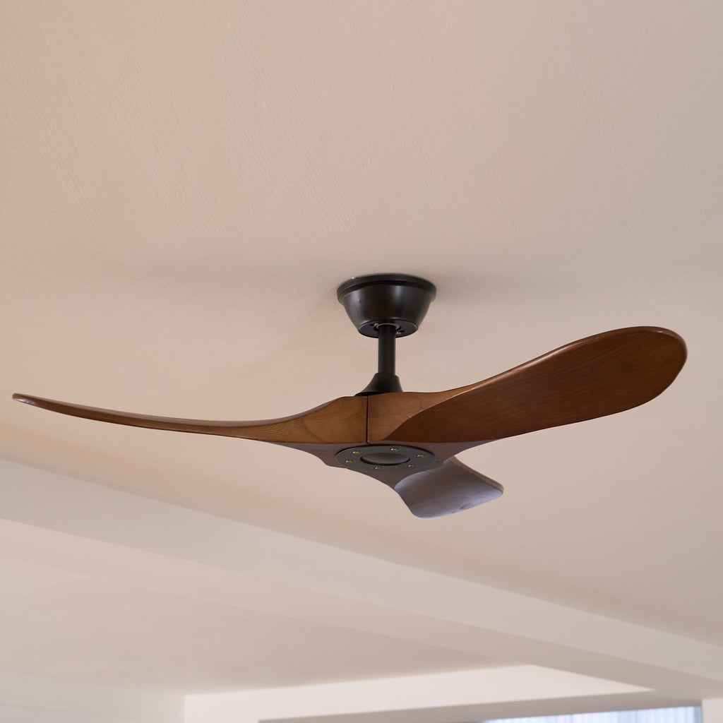 Lorenna Wooden Ceiling Fan with Remote Control