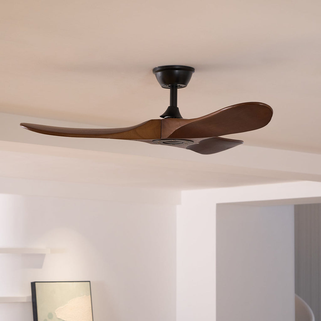 Lorenna Wooden Ceiling Fan with Remote Control