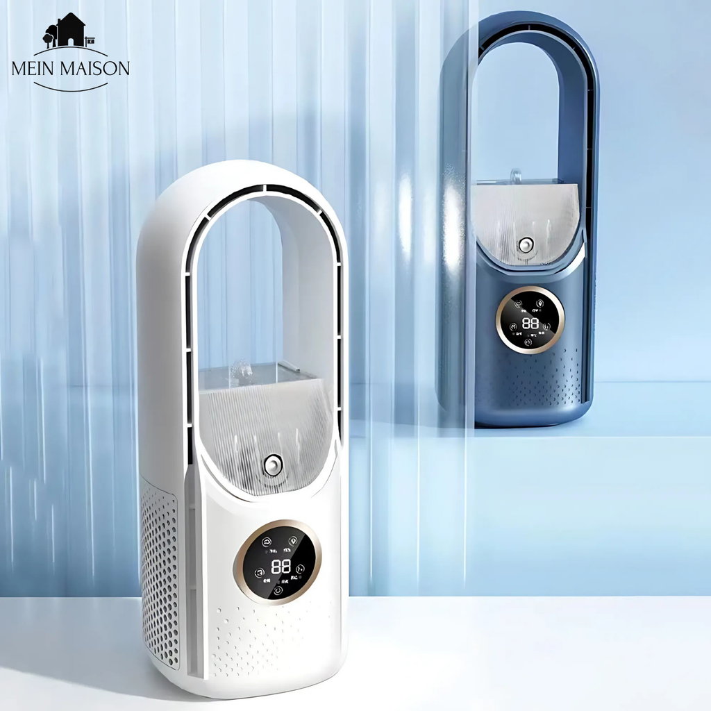 Smart Air Cooler | Bladeless Desktop Humidifier With Timer