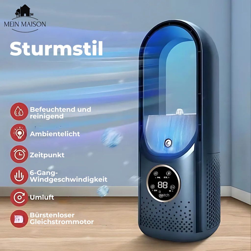 Smart Air Cooler | Bladeless Desktop Humidifier With Timer