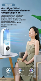 Smart Air Cooler | Bladeless Desktop Humidifier With Timer