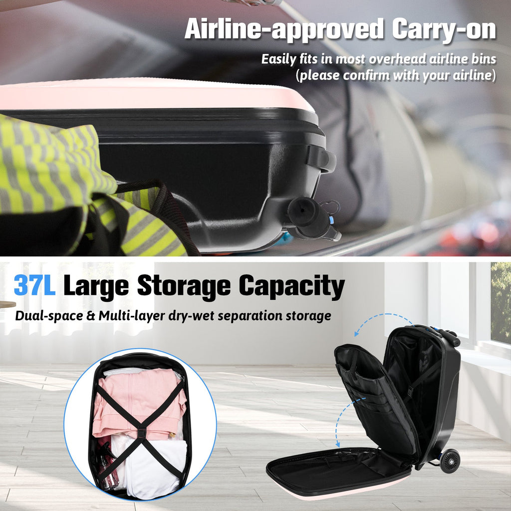 Vexon Foldable Hardshell Scooter Suitcase