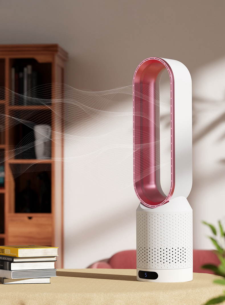 Smart Air Purifier Fan | Bladeless 3-in-1 Cooling System