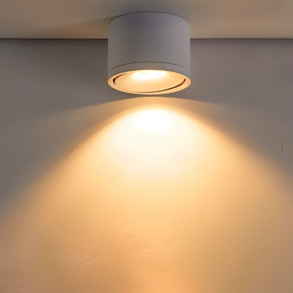 Aluminum LED Ceiling Light, 30° Adjustable Tilt, 7W–12W Options VexonGear