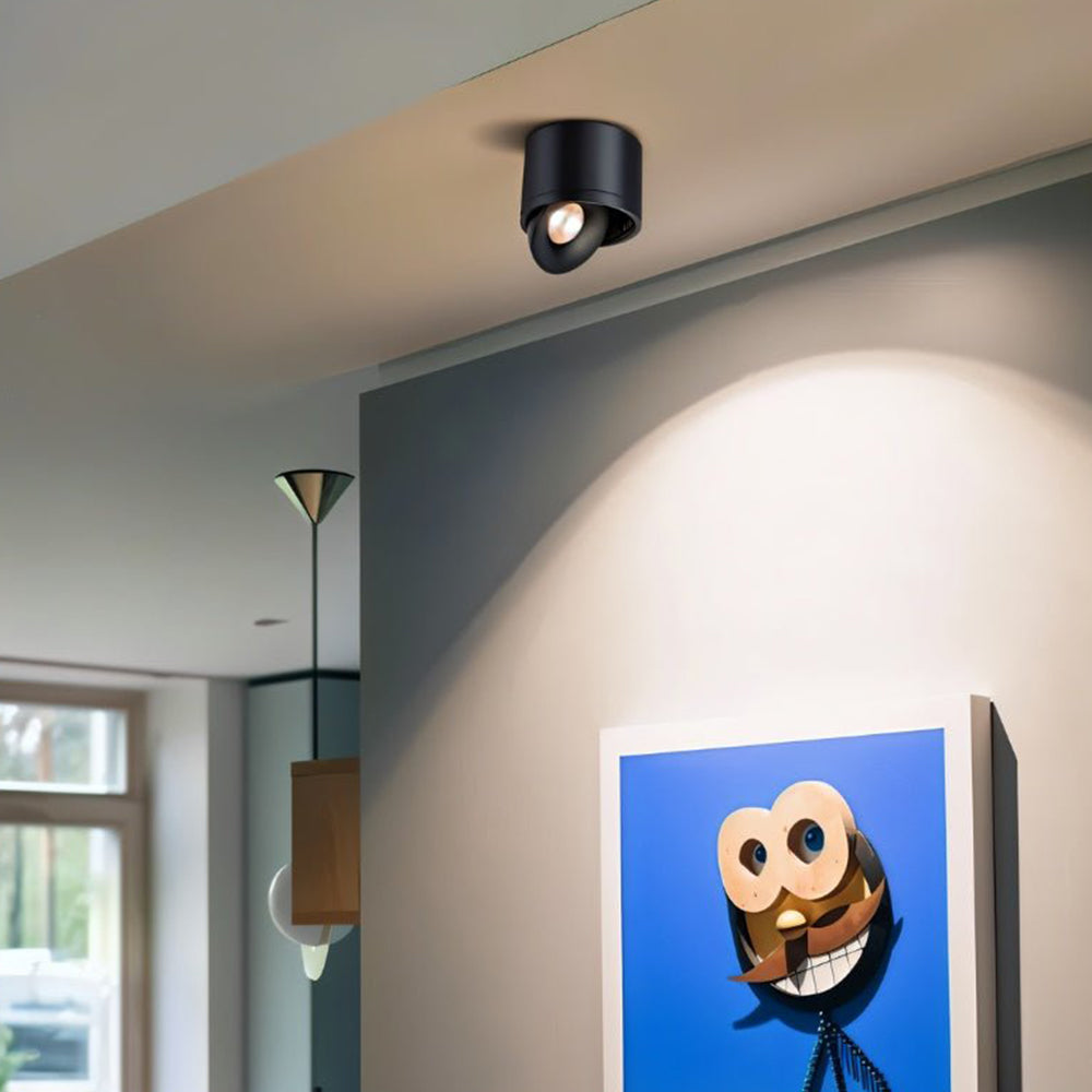 Aluminum LED Ceiling Light, 30° Adjustable Tilt, 7W–12W Options VexonGear
