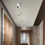 Aluminum LED Ceiling Light, 30° Adjustable Tilt, 7W–12W Options VexonGear