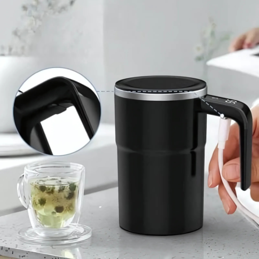 Self-Stirring Coffee Mug | Digital Temperature Display VexonGear