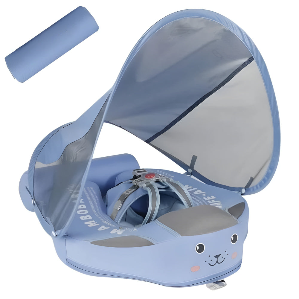 Baby Swim Ring with Seat and Sun Canopy