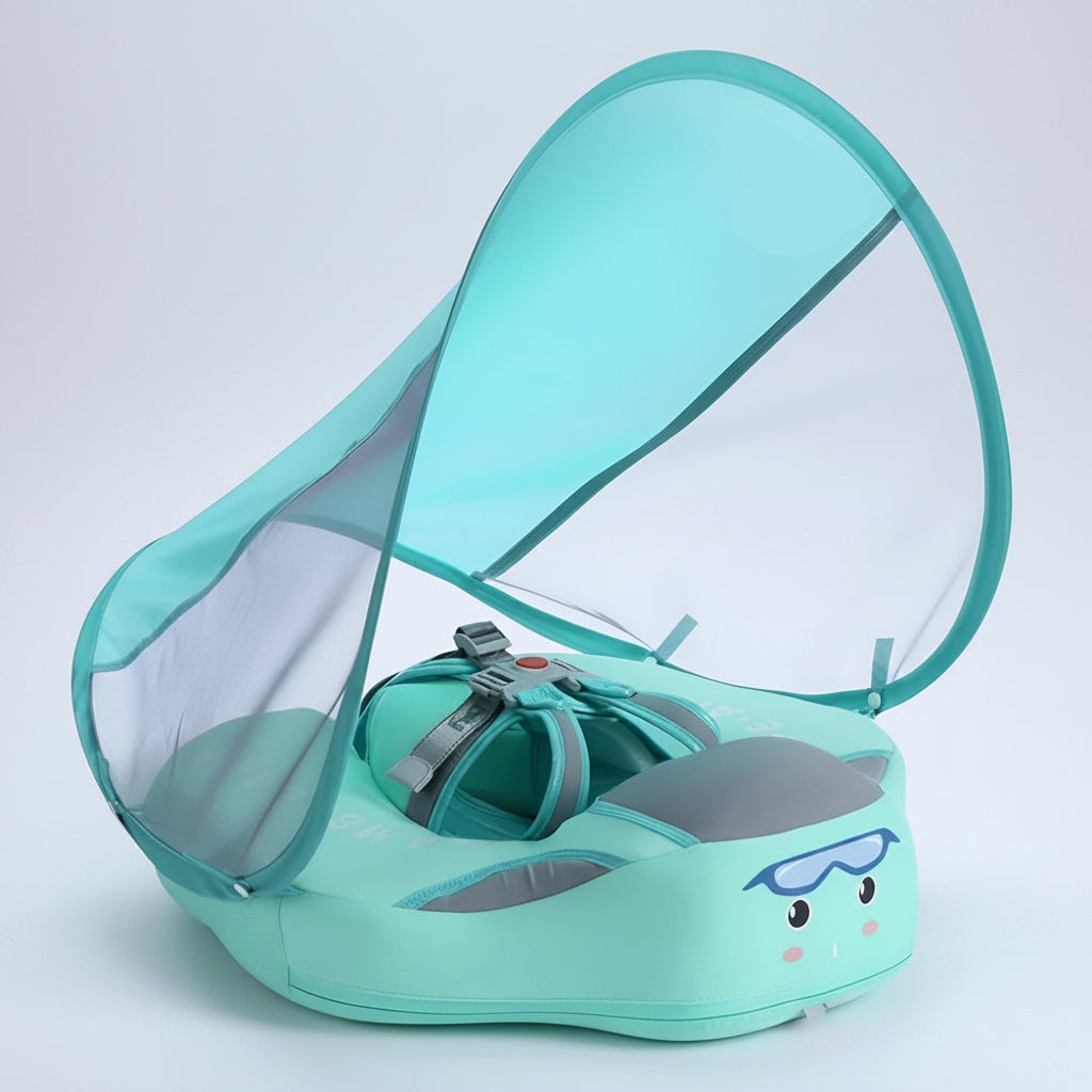 Baby Swim Ring with Seat and Sun Canopy
