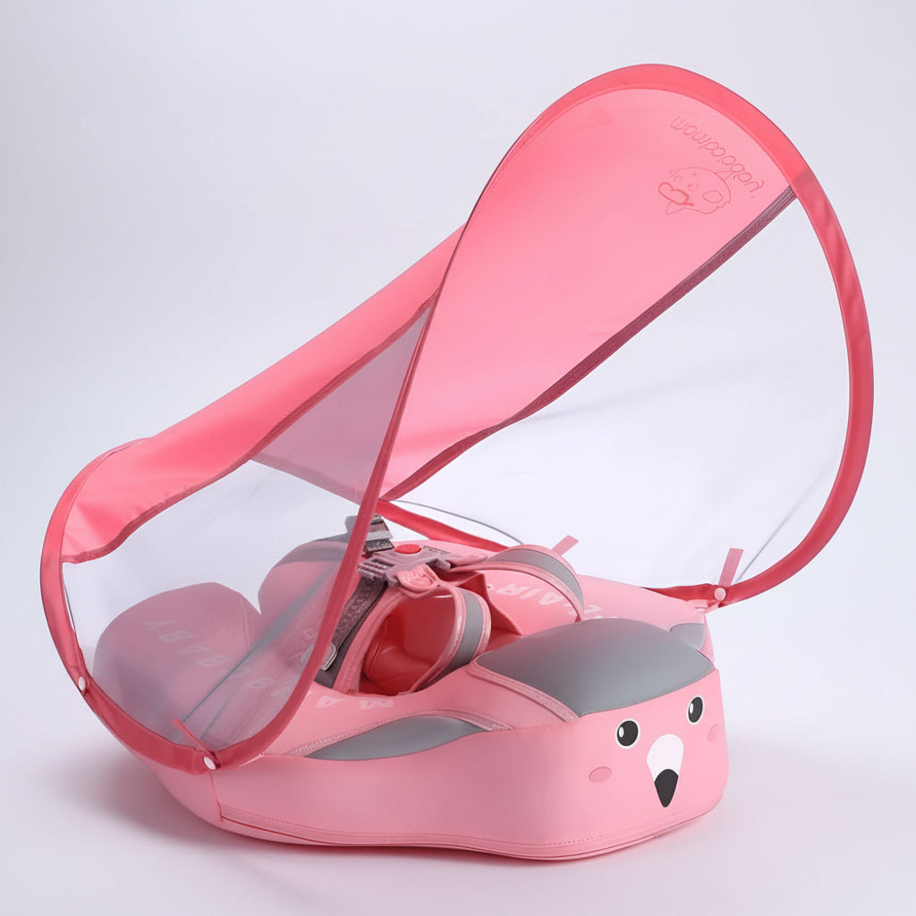 Baby Swim Ring with Seat and Sun Canopy