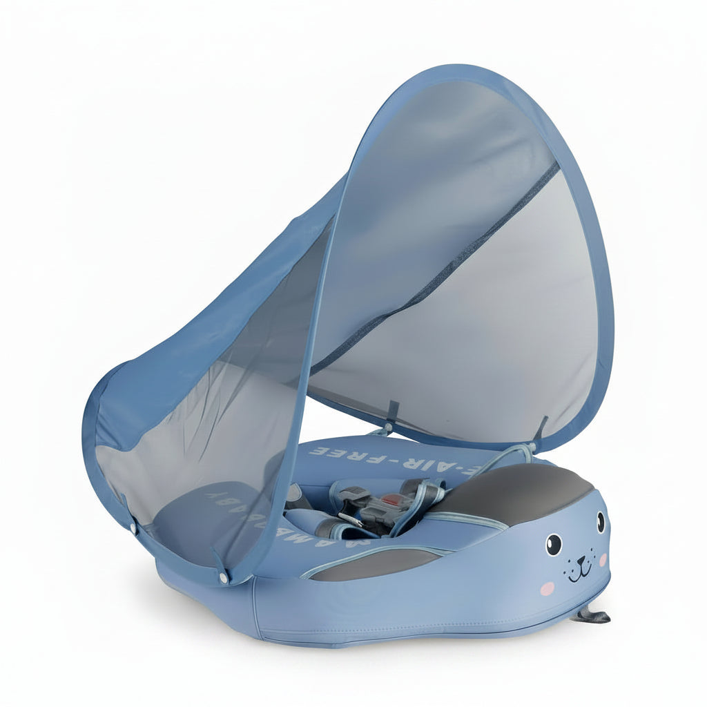 Baby Swim Ring with Seat and Sun Canopy