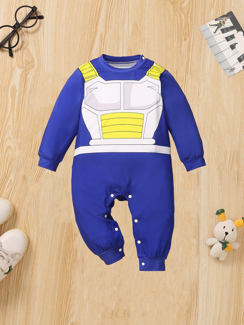 Anime Warrior Baby Jumpsuit | Character Armor Print Design VexonGear