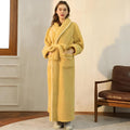 Bathrobe Coral Fleece Flannel Unisex Shawl Collar VexonGear