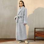 Bathrobe Coral Fleece Flannel Unisex Shawl Collar VexonGear