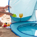 Little Manta Baby Beach Tent with Paddling Pool