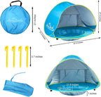 Little Manta Baby Beach Tent with Paddling Pool