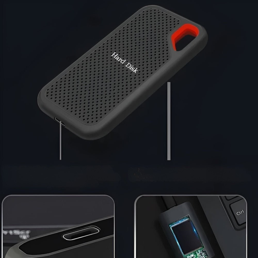 External Hard Drive Portable SSD High-Speed Data Storage VexonGear