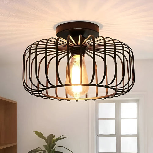 Birdcage Ceiling Lamp, E27 Socket, Surface Mounted, AC Power VexonGear