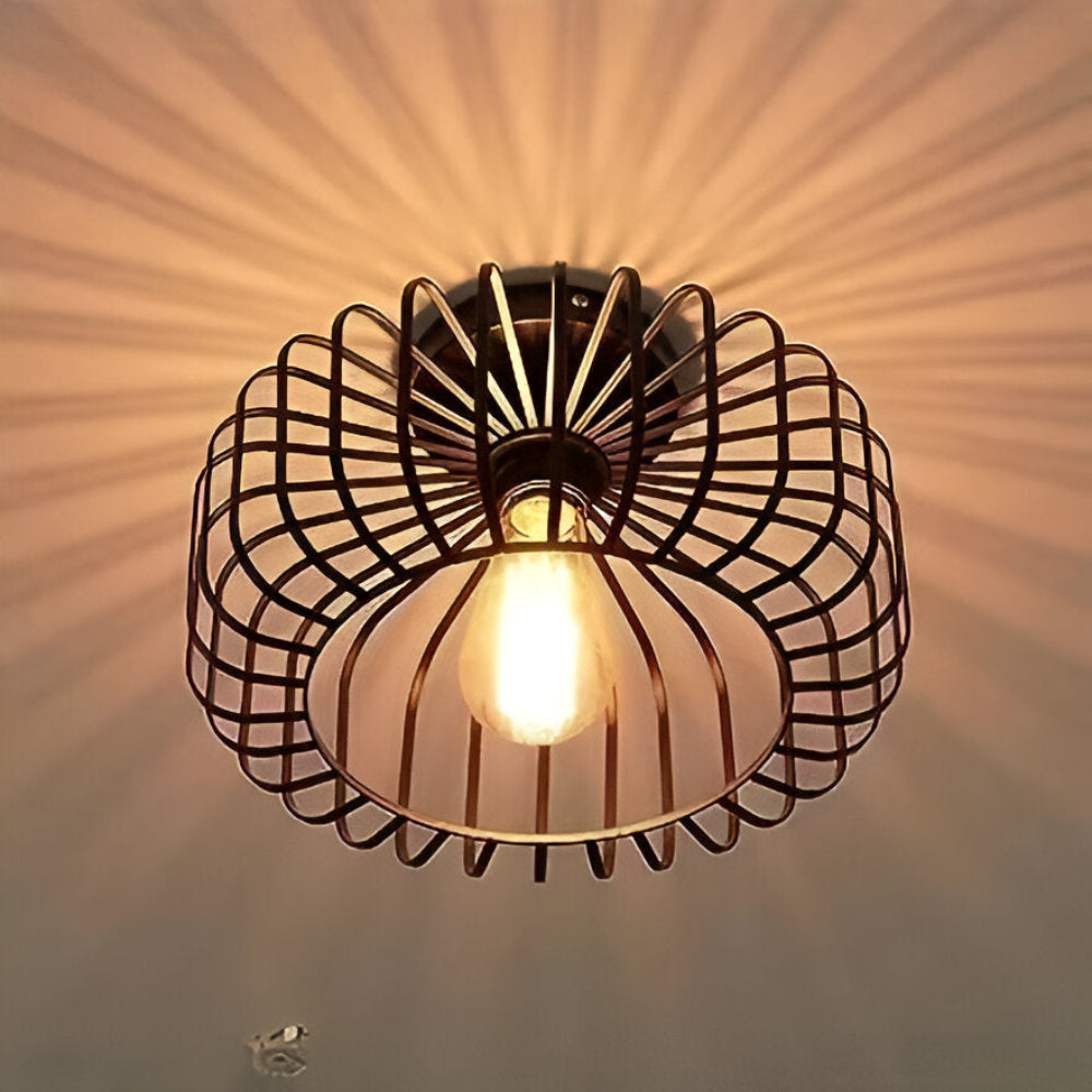 Birdcage Ceiling Lamp, E27 Socket, Surface Mounted, AC Power VexonGear