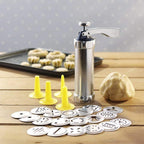 Stainless Steel Cookie Press | 20 Shape Discs Baking Tool VexonGear