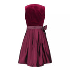 Traditional Dirndl Dress | Burgundy Velvet with Lace Detail VexonGear