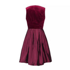 Traditional Dirndl Dress | Burgundy Velvet with Lace Detail VexonGear