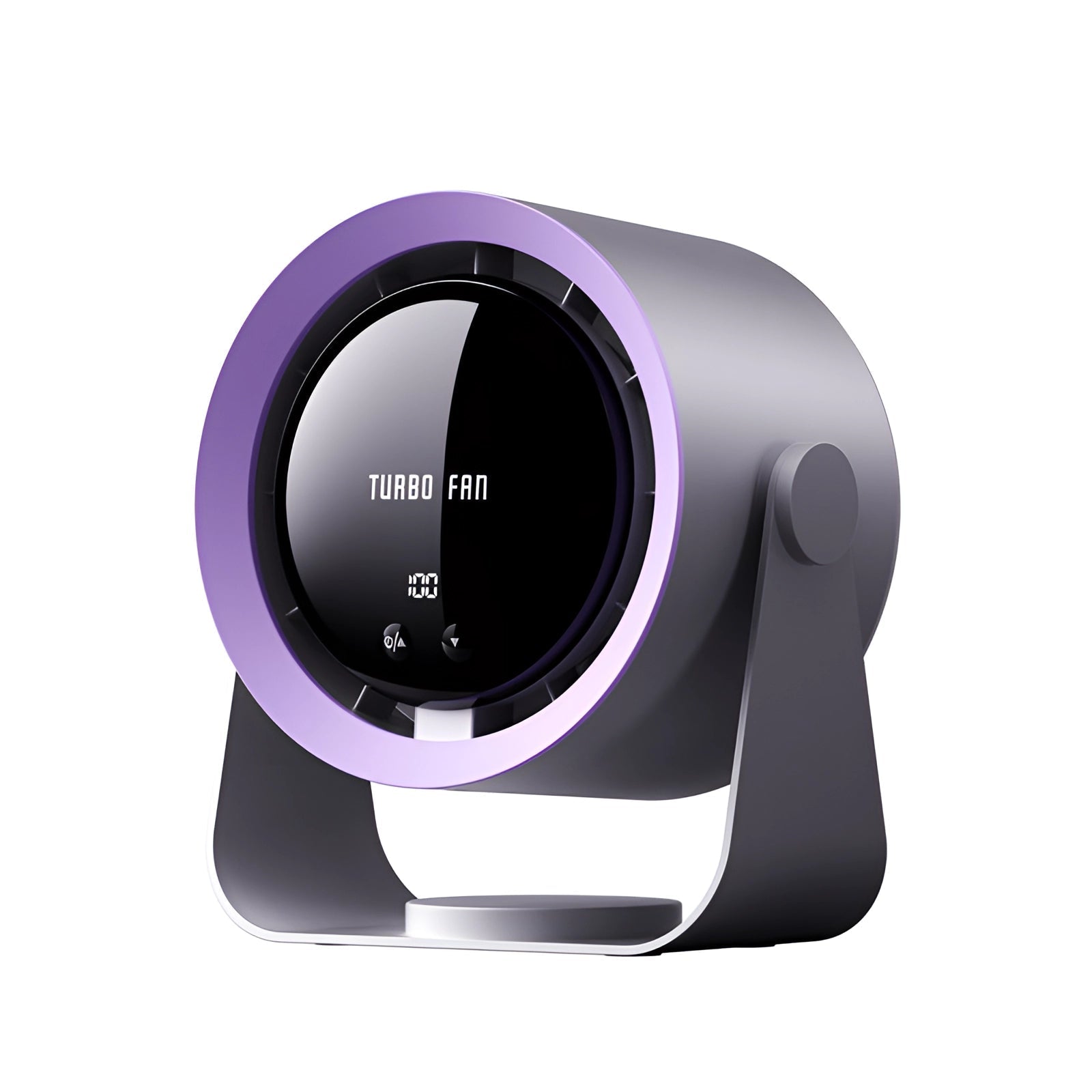 Bladeless Fan Portable LED Display Compact Air Circulator Design