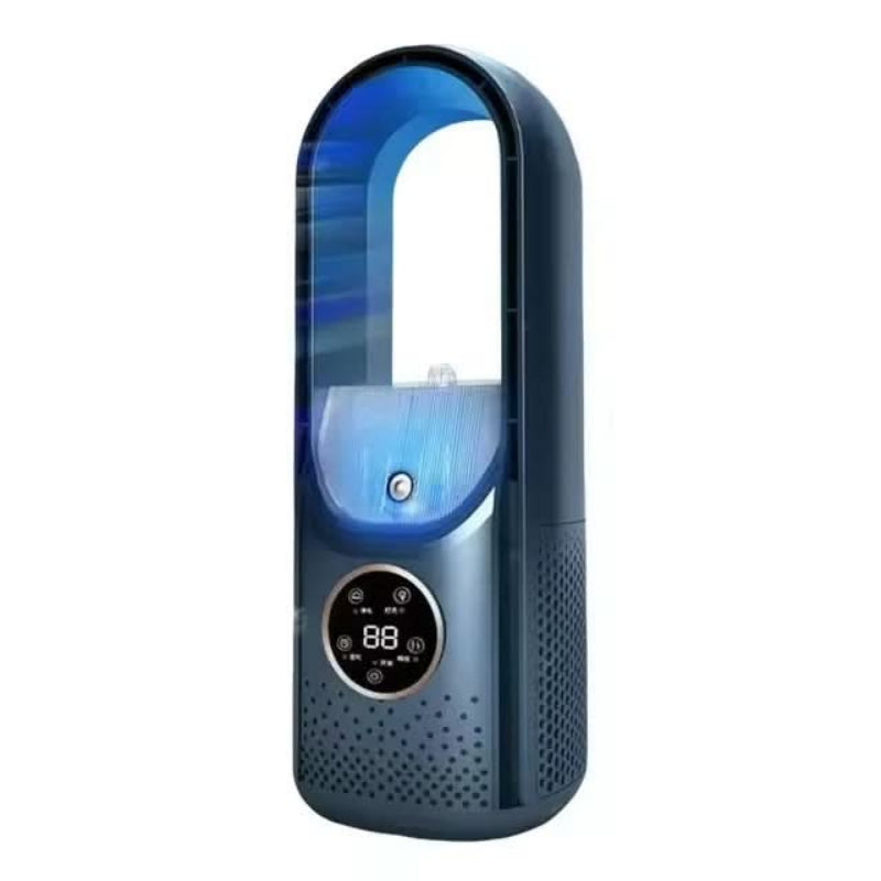 Bladeless Fan UV Air Purifier USB Powered 6 Speed Compact Tabletop Design