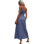 Summer Floral Maxi Dress | V-Neck Split Design VexonGear