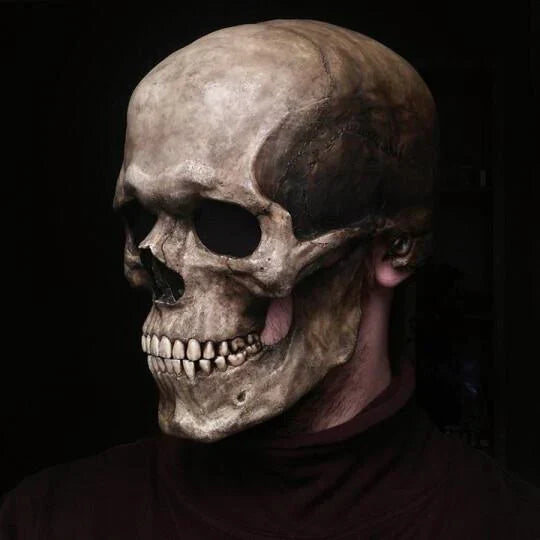 Realistic Skull Mask | Movable Jaw Halloween Costume VexonGear