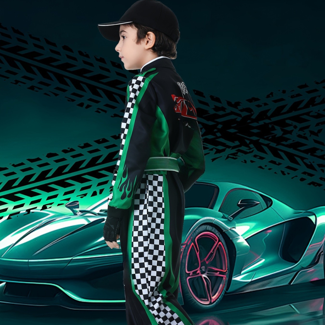 Kids Racing Champion Costume | Complete Motorsport Set VexonGear