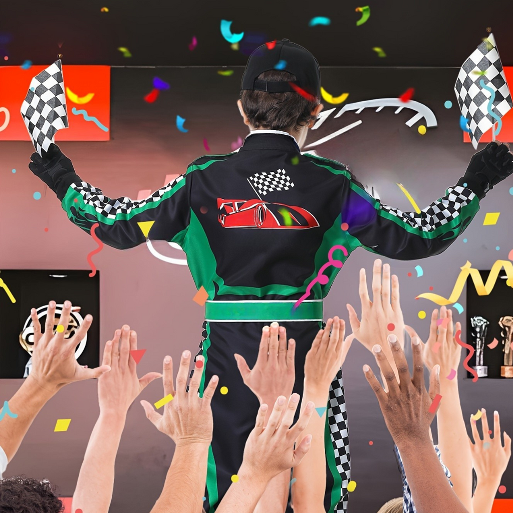 Kids Racing Champion Costume | Complete Motorsport Set VexonGear