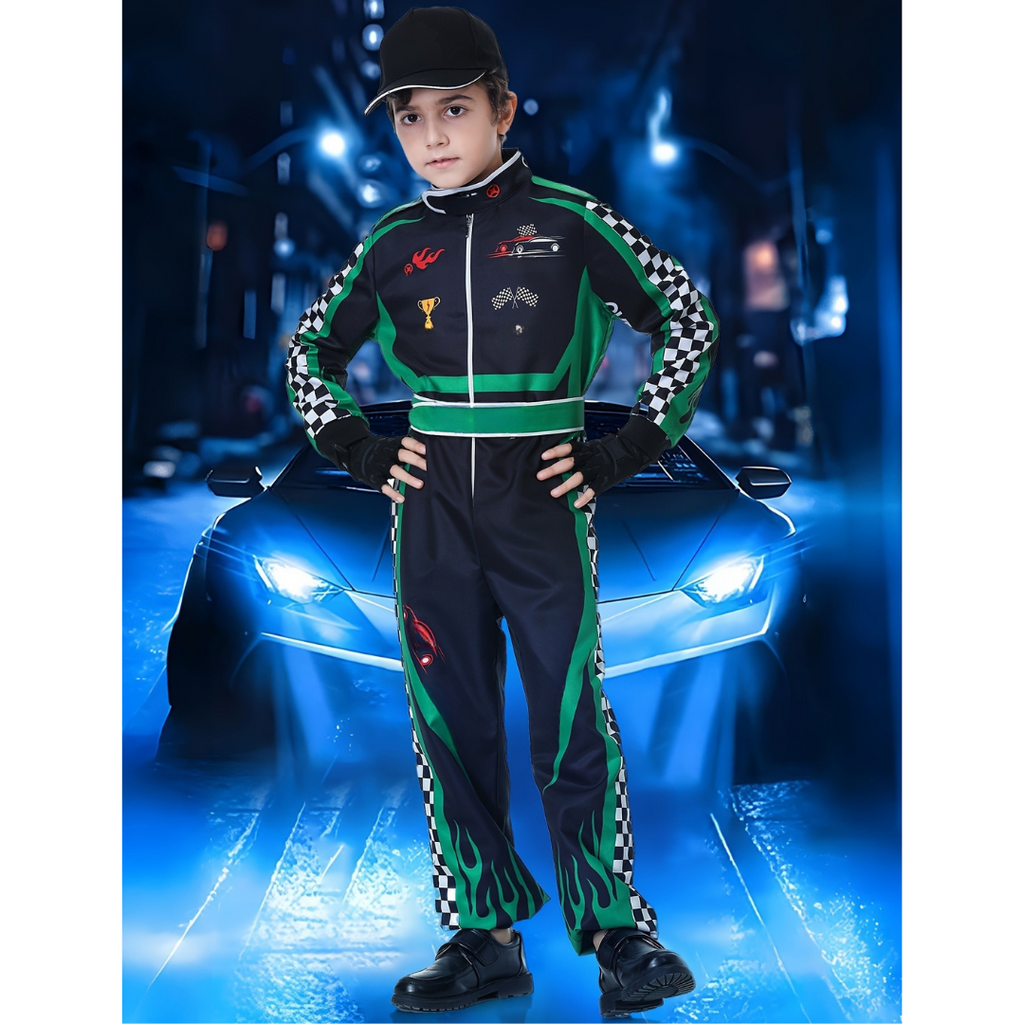 Kids Racing Champion Costume | Complete Motorsport Set VexonGear