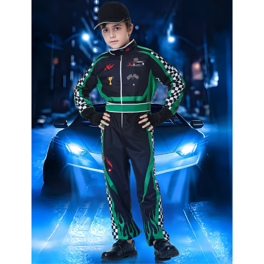 Kids Racing Champion Costume | Complete Motorsport Set VexonGear