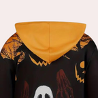 Halloween Hoodie Dress | Ghost & Pumpkin Print Design VexonGear