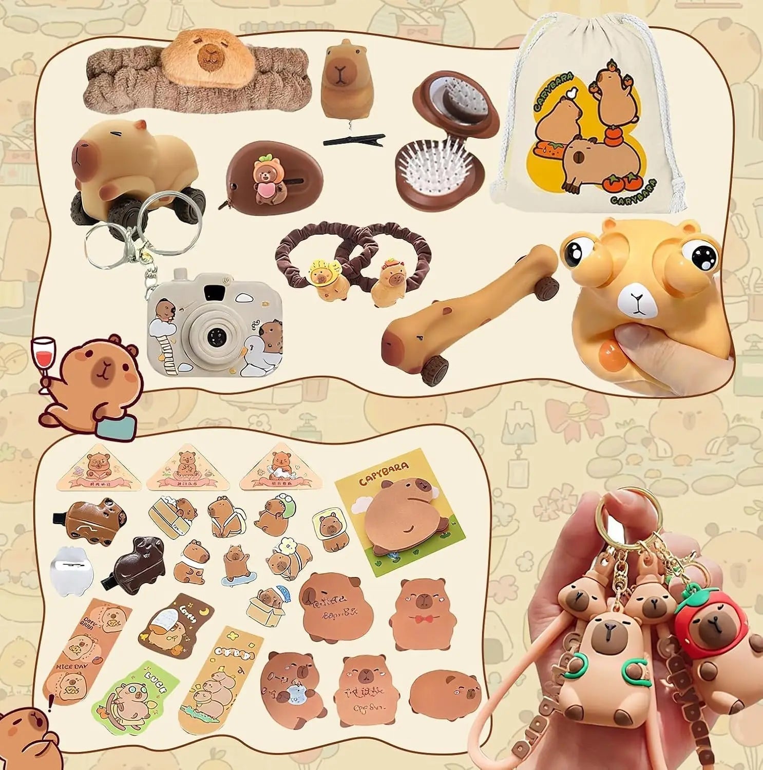 Christmas Advent Calendar Kids | 24 Capybara Themed Surprises VexonGear