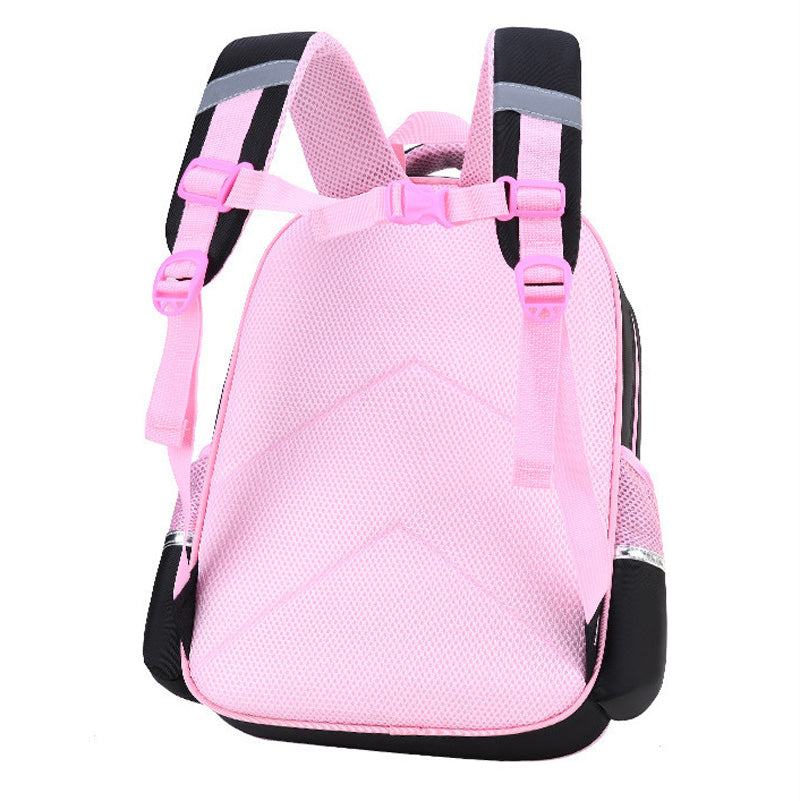 Kids Cat School Backpack | Pink Star Pattern With Pencil Case VexonGear