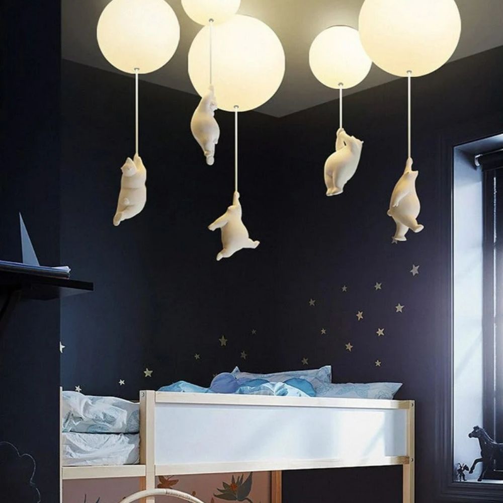 Ceiling Light Bear Balloon Design Standard Material in Indoor Fixture VexonGear