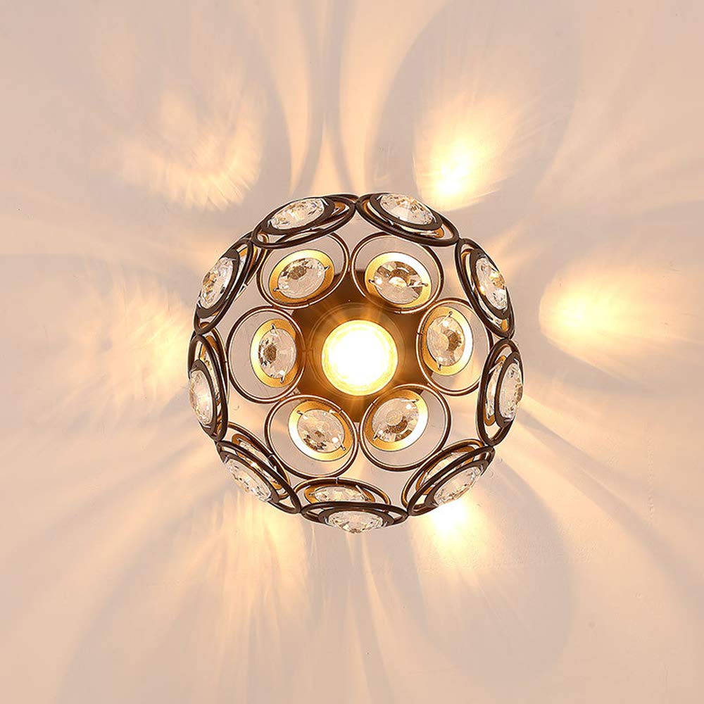 Ceiling Light Flush Mount Crystal Metal Frame LED Compatible Indoor Lighting VexonGear