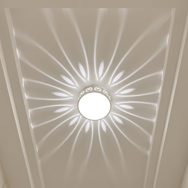 Ceiling Light Flush Mount Crystal Metal LED, Energy Efficient VexonGear